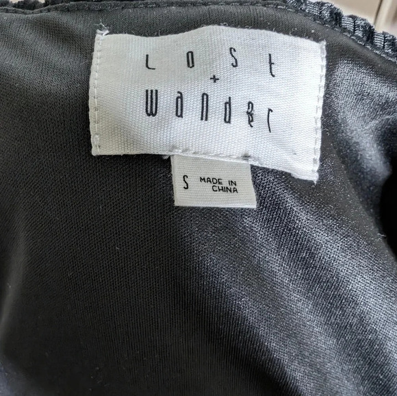 Moving Sale! 💘 lost + wander black high low ribbed Dress M. - Picture 3 of 3